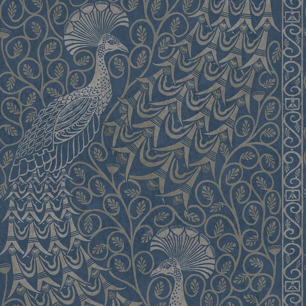 Pavo Parade-behang-Cole & Son-Metallic Silver-Rol-116/8029-Selected Wallpapers