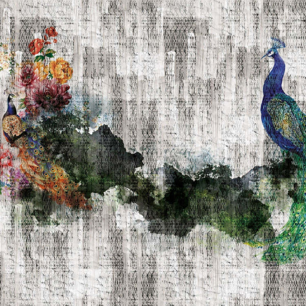 Peacock-Behang-INSTABILELAB-01-Vinyl New Middle-Peacock01-Selected Wallpapers