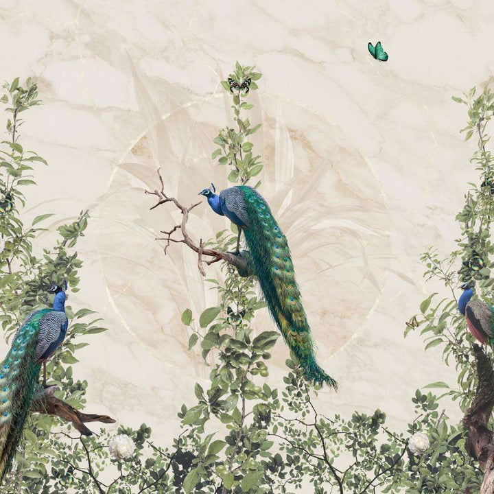 Peacock Forest-behang-Tapete-Muance-40-Textured Vinyl-MU13040-Selected Wallpapers