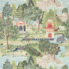 Peacock Garden-behang-Zoffany-Green/Coral-Meter (M1)-311743-Selected Wallpapers