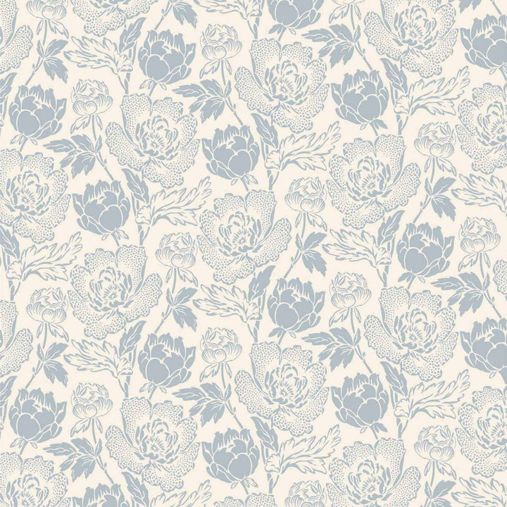 Peony-Behang-Tapete-Farrow & Ball-Lulworth Blue-Rol-BP2317-Selected Wallpapers