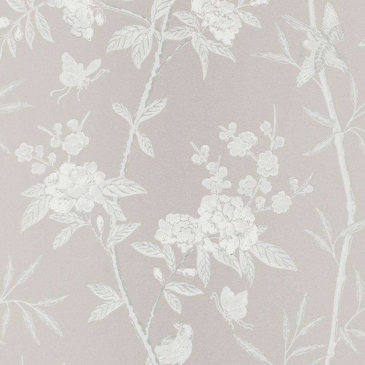 Peony & Blossom-behang-Tapete-GP&J Baker-Soft Grey-Rol-BW45066.7-Selected Wallpapers