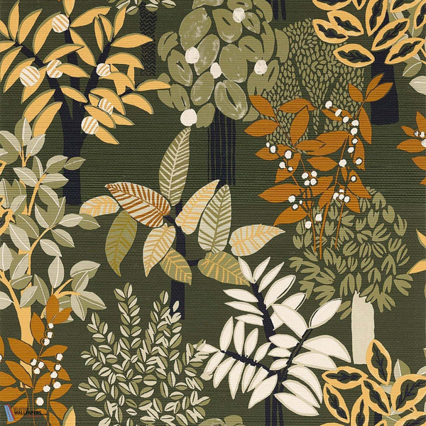 Peradeniya-Wallpaper-Casamance-Kaki/Paille-Roll-75940406-Selected Wallpapers