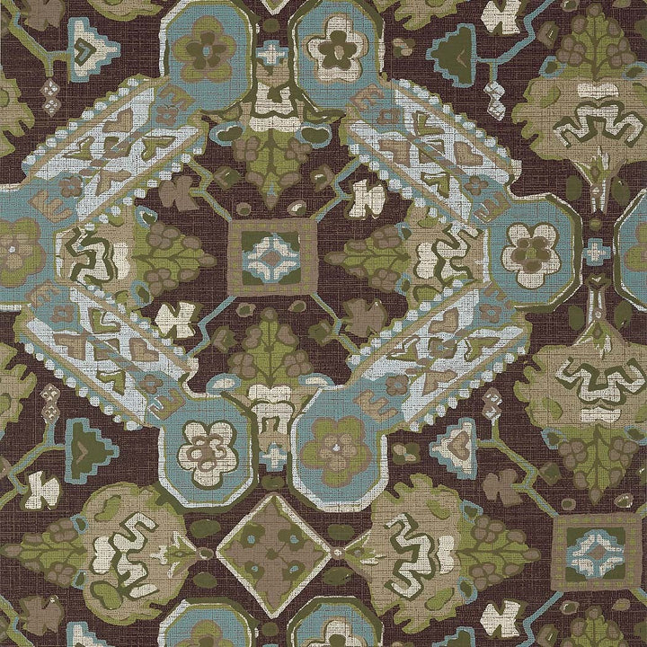Persian Carpet-Behang-Tapete-Thibaut-Brown-Rol-T10826-Selected Wallpapers