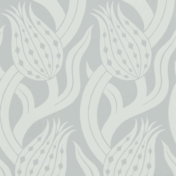 Persian Tulip-behang-Zoffany-Quartz Grey-Rol-312995-Selected Wallpapers