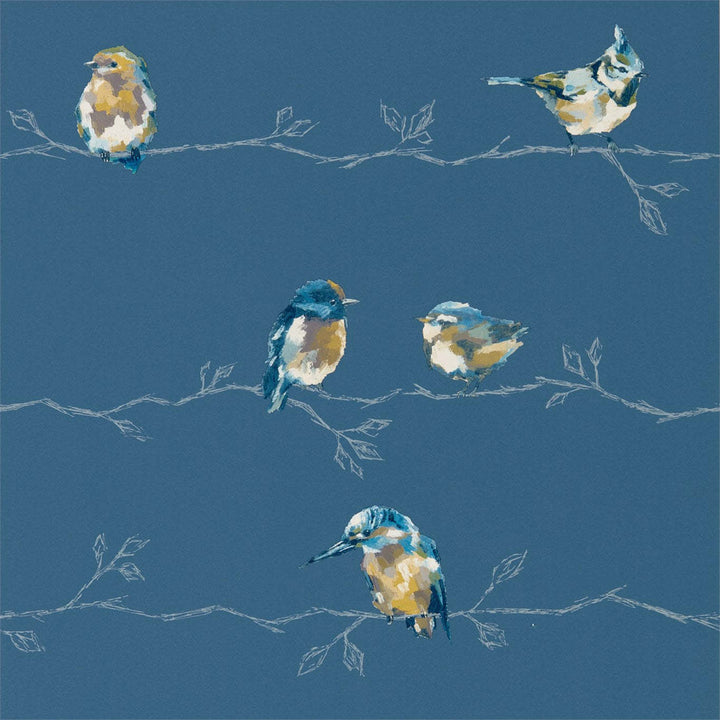 Persico-behang-Tapete-Harlequin-Turquoise/Navy-Rol-111487-Selected Wallpapers