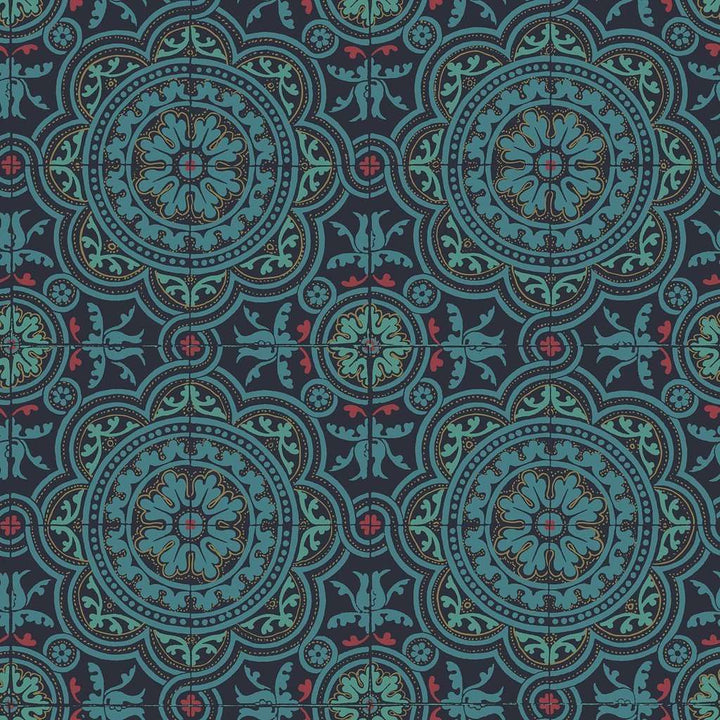 Piccadilly-behang-Tapete-Cole & Son-Petrol-Rol-117/8021-Selected Wallpapers