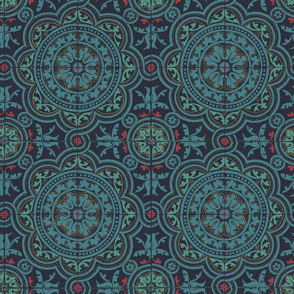Piccadilly-wallpaper-Cole & Son-Petrol-Roll-117/8021-Selected Wallpapers