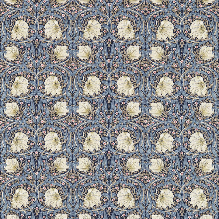 Pimpernel stof-Fabric-Tapete-Morris & Co-Indigo/Hemp-Meter (M1)-226712-Selected Wallpapers