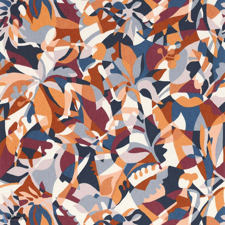 Plongeon-Behang-Tapete-Casamance-Marine/Terracotta-Rol-75881018-Selected Wallpapers