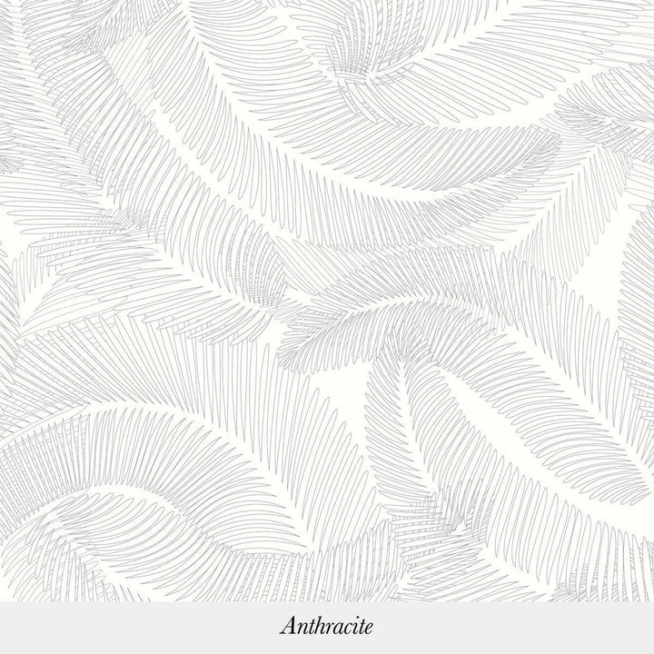 Plumes-behang-Tapete-Isidore Leroy-Anthracite-Rol-06240903-Selected Wallpapers