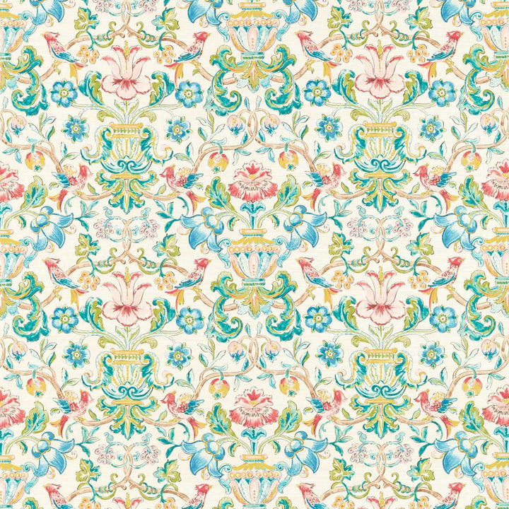 Pompadour Print-Behang-Tapete-Zoffany-Multi-Meter (M1)-313017-Selected Wallpapers