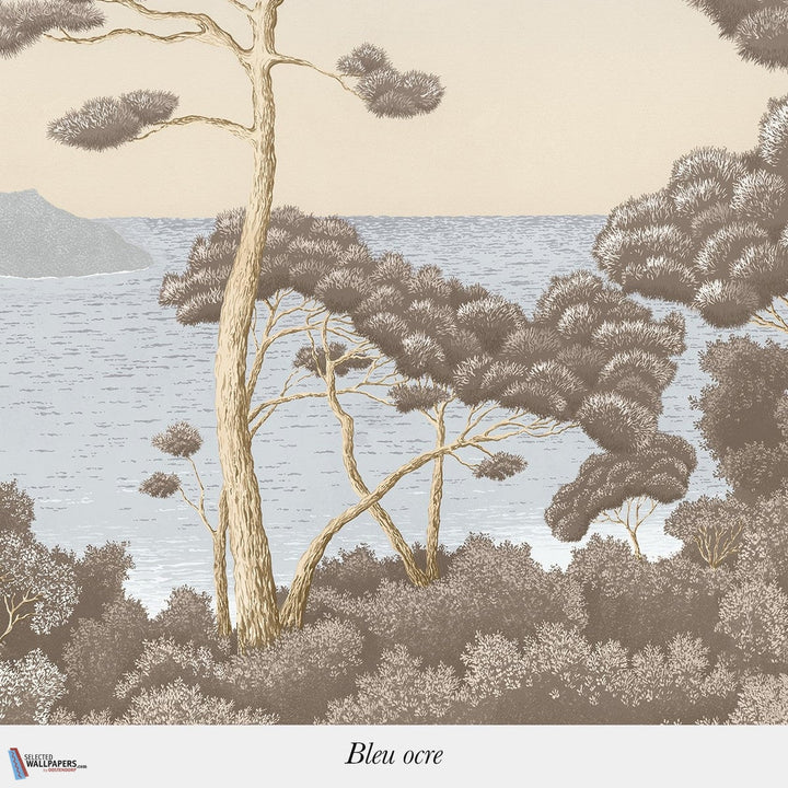 Port-Cros-behang-Tapete-Isidore Leroy-Bleu Ocre-Non Woven-6249437-Selected Wallpapers