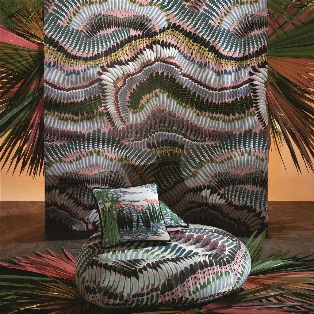 Prete Moi Ta Plume-behang-Tapete-Designers Guild-Selected Wallpapers