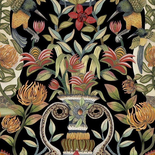 Protea Garden-Behang-Cole & Son-Black-Rol-119/10044-Selected Wallpapers