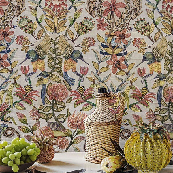 Protea Garden Silk-Behang-Cole & Son-Selected Wallpapers