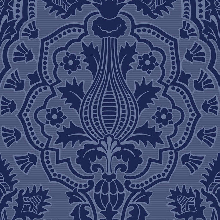 Pugin Palace Flock-behang-Tapete-Cole & Son-Dark Hyacinth-Rol-116/9033-Selected Wallpapers