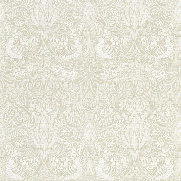 Pure Dove & Rose-behang-Tapete-Morris & Co-White Clover-Rol-216521-Selected Wallpapers