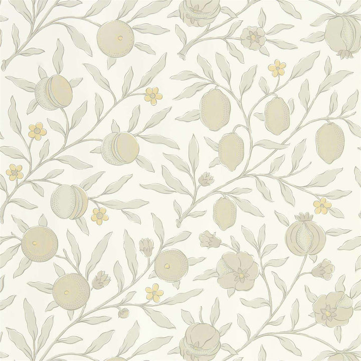 Pure Fruit-behang-Tapete-Morris & Co-Poppy/Grey-Rol-216542-Selected Wallpapers