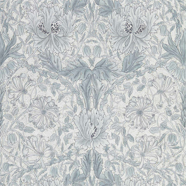 Pure Honeysuckle & Tulip-behang-Tapete-Morris & Co-Cloud Grey-Rol-216524-Selected Wallpapers