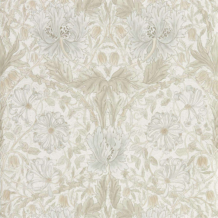 Pure Honeysuckle & Tulip-behang-Tapete-Morris & Co-Linen-Rol-216526-Selected Wallpapers
