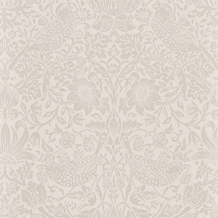 Pure Strawberry Thief-behang-Tapete-Morris & Co-Ecru/Cream-Rol-216020-Selected Wallpapers