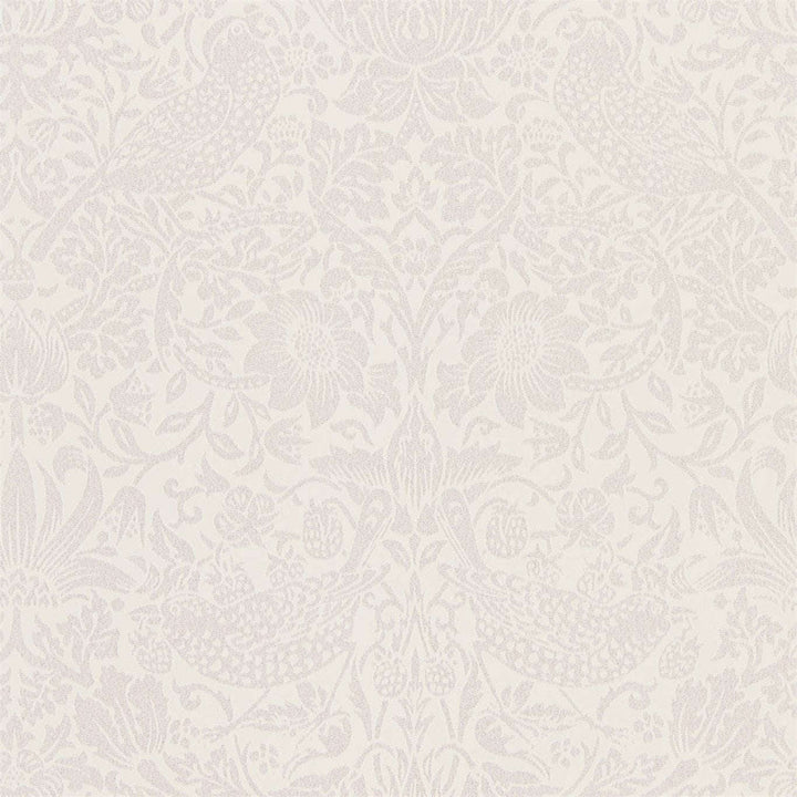 Pure Strawberry Thief-behang-Tapete-Morris & Co-Oyster/Chalk-Rol-216021-Selected Wallpapers
