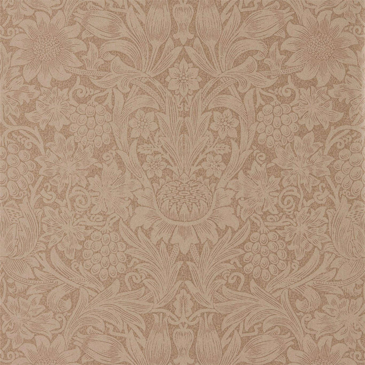 Pure Sunflower-behang-Tapete-Morris & Co-Copper/Russet-Rol-216046-Selected Wallpapers