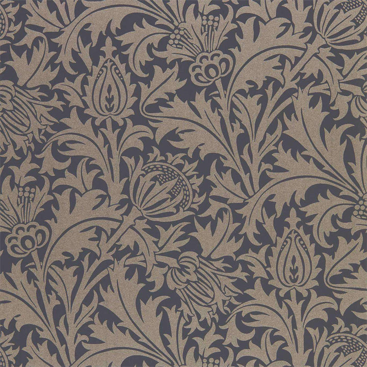 Pure Thistle-behang-Tapete-Morris & Co-Black Ink-Rol-216549-Selected Wallpapers