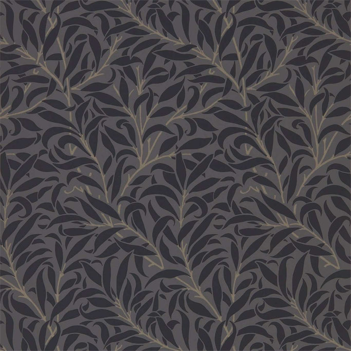 Pure Willow Bough-behang-Tapete-Morris & Co-Charcoal/Black-Rol-216026-Selected Wallpapers