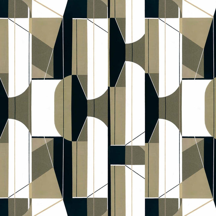 Pythagoras Textile-Behang-Tapete-Coordonne-Khaki-Linnen-A00340-Selected Wallpapers
