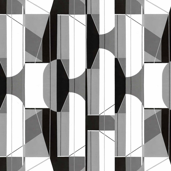 Pythagoras Textile-Behang-Tapete-Coordonne-Silver-Linnen-A00341-Selected Wallpapers