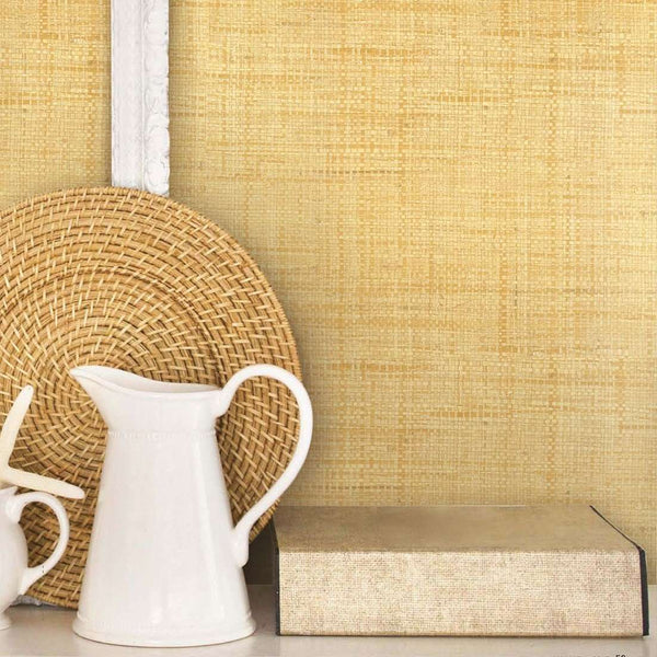 Raffia Natural Palette-behang-Greenland-Selected Wallpapers