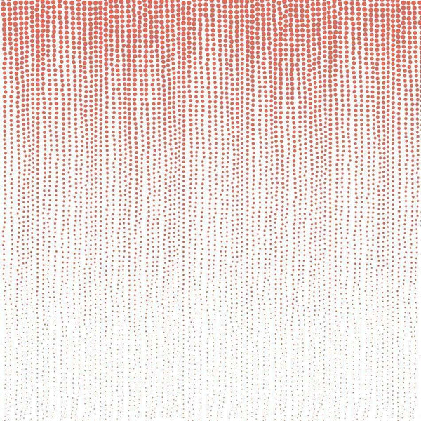Rain Drops-behang-Les Dominotiers-Coral-Non Woven 70 cm-DOM7-1-Selected Wallpapers