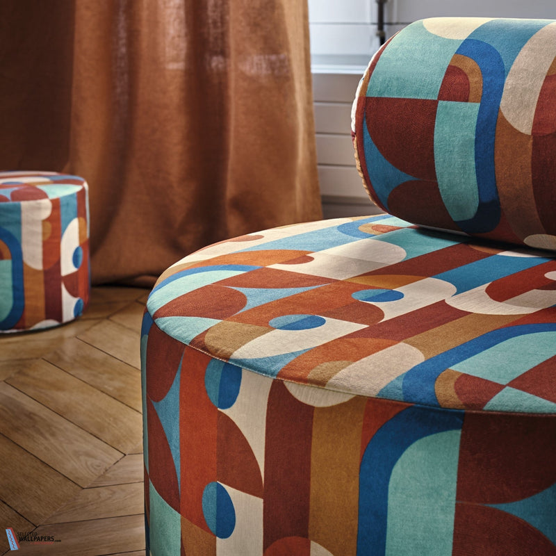 Reciproque fabric-Casamance-Selected Wallpapers