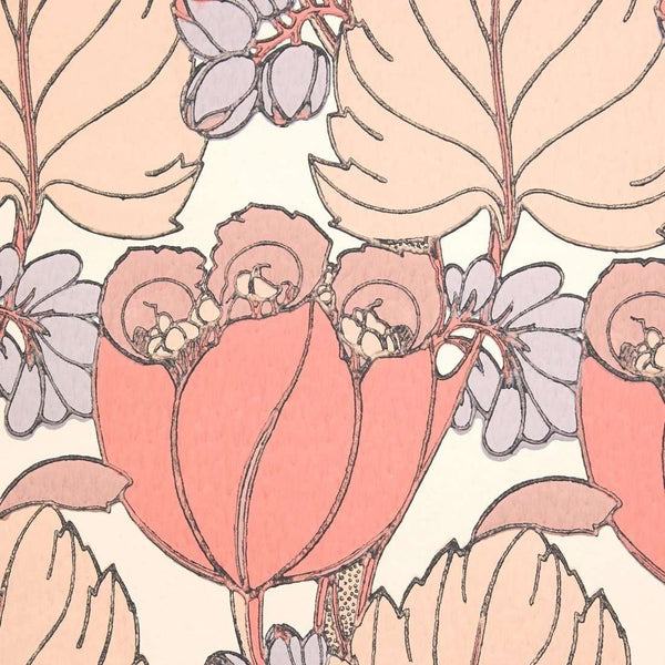 Regency Tulip-Behang-Liberty-Lacquer-Rol-07231002E-Selected Wallpapers