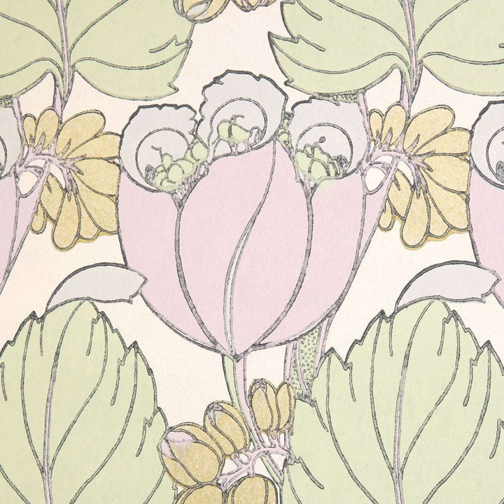 Regency Tulip-Behang-Tapete-Liberty-Lichen-Rol-07231002F-Selected Wallpapers