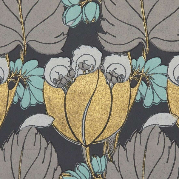 Regency Tulip-Behang-Liberty-Pewter-Rol-07231002N-Selected Wallpapers