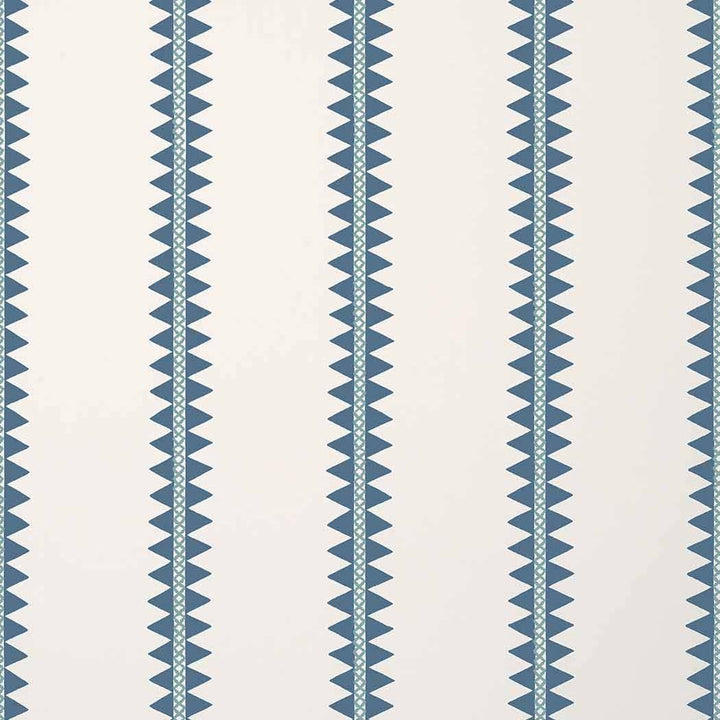 Reno Stripe-Behang-Tapete-Thibaut-Teal-Rol-T13243-Selected Wallpapers