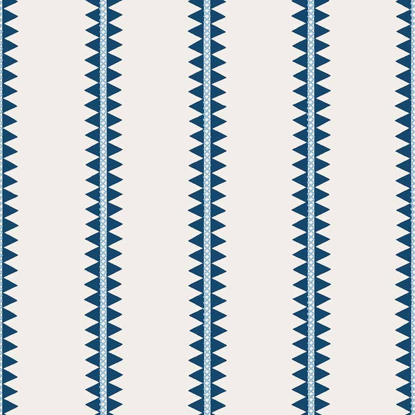 Reno Stripe-Behang-Thibaut-Navy-Rol-T13244-Selected Wallpapers