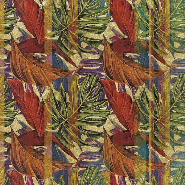 Retro Vibes-behang-Inkiostro Bianco-Multicolor Goud-Gold Leaf-INKTPIU2001-Selected Wallpapers