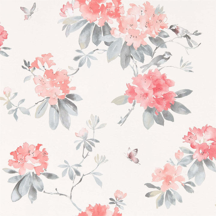 Rhodera-behang-Tapete-Sanderson-Coral/Grey-Rol-216264-Selected Wallpapers