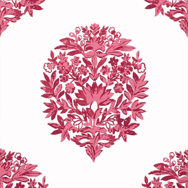 Ridgefield-Wallpaper-Thibaut-Pink-Roll-T14321-Selected Wallpapers