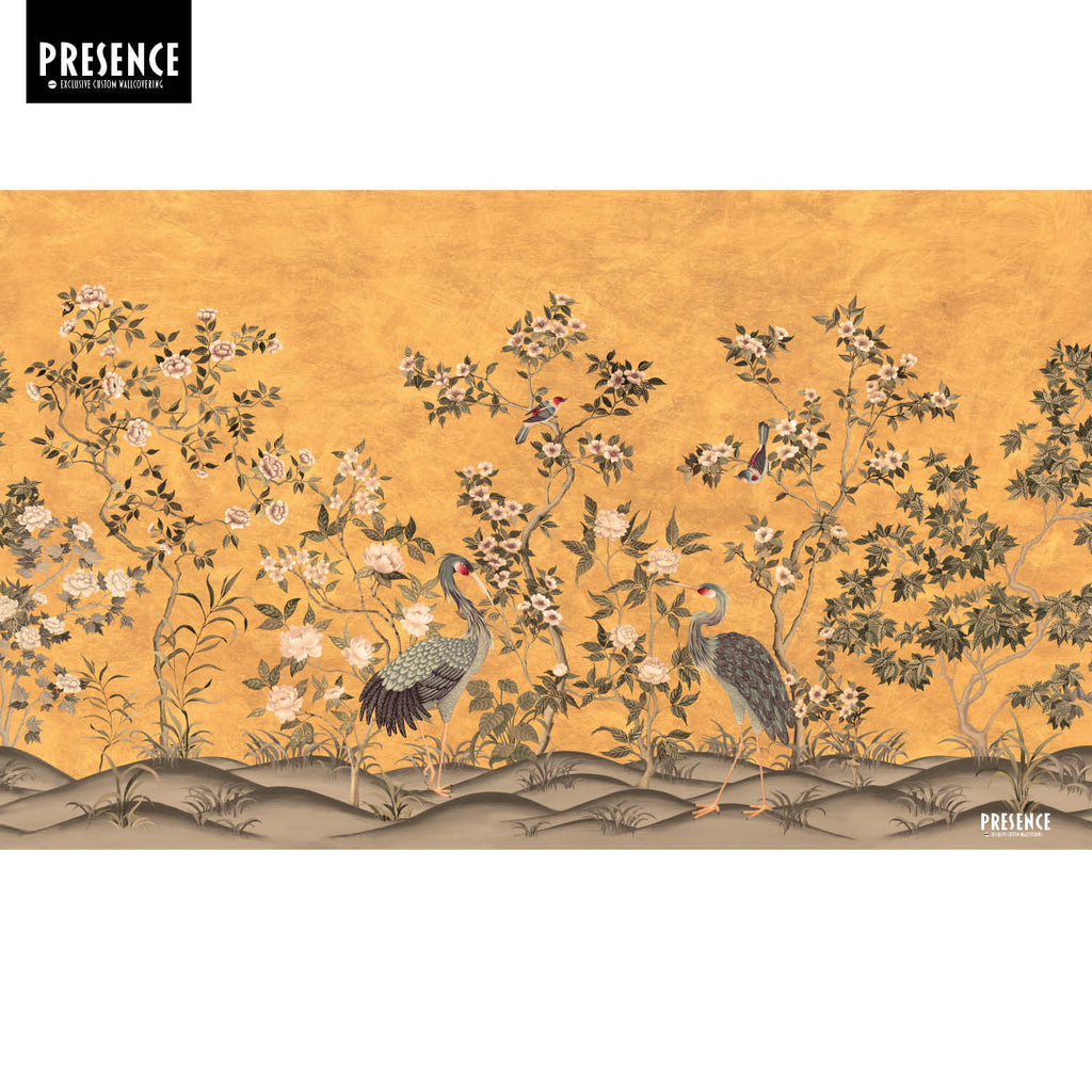 Romantic Cranes-Behang-Tapete-Presence-Selected Wallpapers