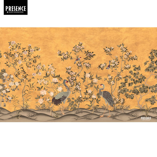 Romantic Cranes-Behang-Presence-Selected Wallpapers