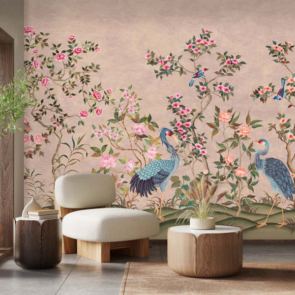 Romantic Cranes-Behang-Presence-Selected Wallpapers