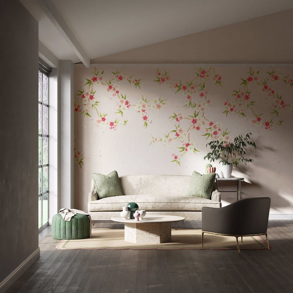 Rosa-Behang-Tapete-Harlequin-Selected Wallpapers