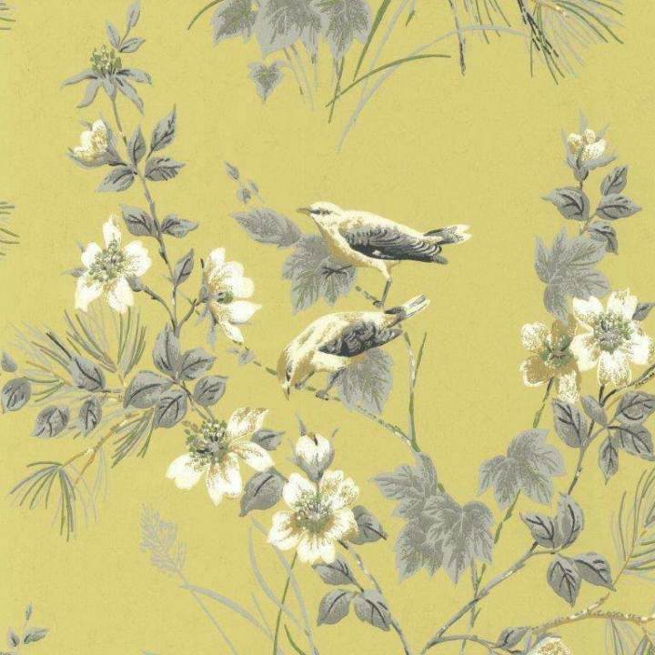 Rosemore-Behang-Tapete-1838 wallcoverings-Yellow-Rol-1601-100-01-Selected Wallpapers