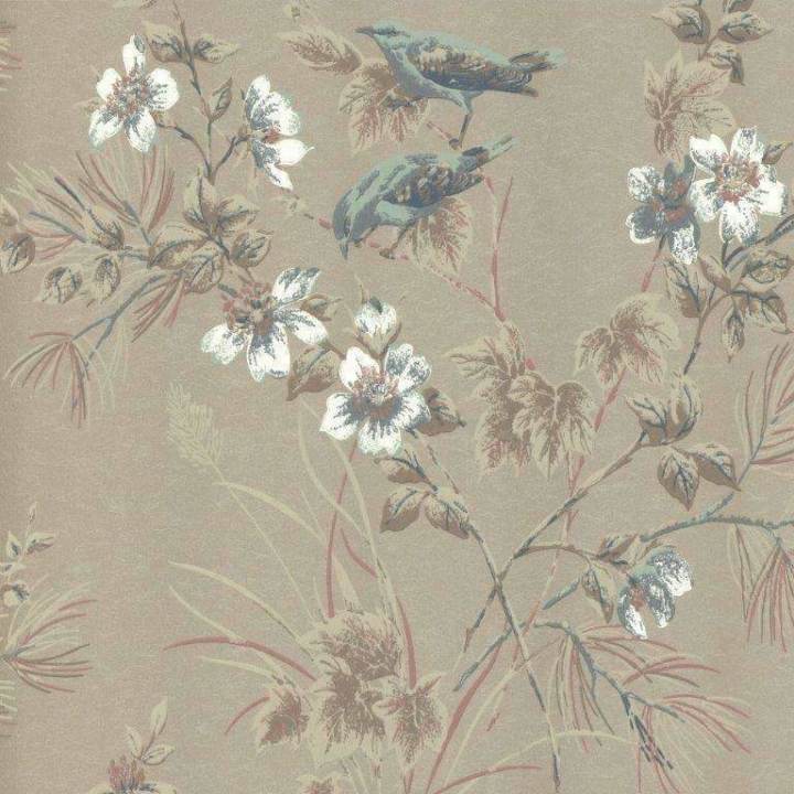 Rosemore-Behang-Tapete-1838 wallcoverings-Taupe-Rol-1601-100-04-Selected Wallpapers