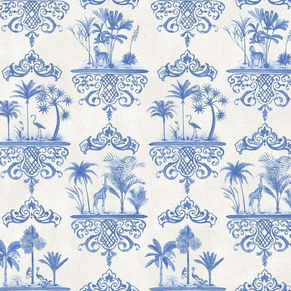 Rousseau-Behang-Cole & Son-Cobalt Blue-Rol-99/9037-Selected Wallpapers